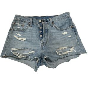 Levi’s 501 Distressed Denim Women Shorts